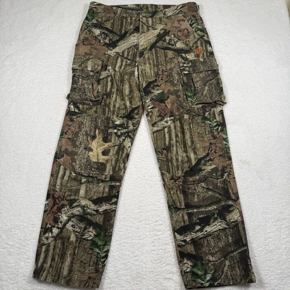 Mossy Oak Pants Mens Large Camo‎ Cargo Hunting Outdoor Breakup Y2K Skate Grunge